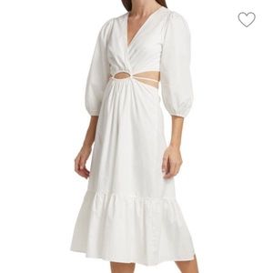 NWT ASTR the label Rosewood Cut Out Cotton Dress